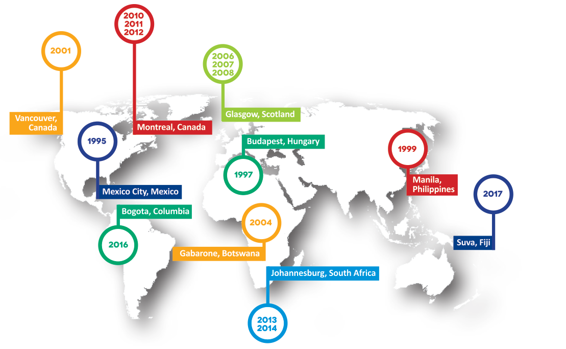 ICSW Map Timeline (History)