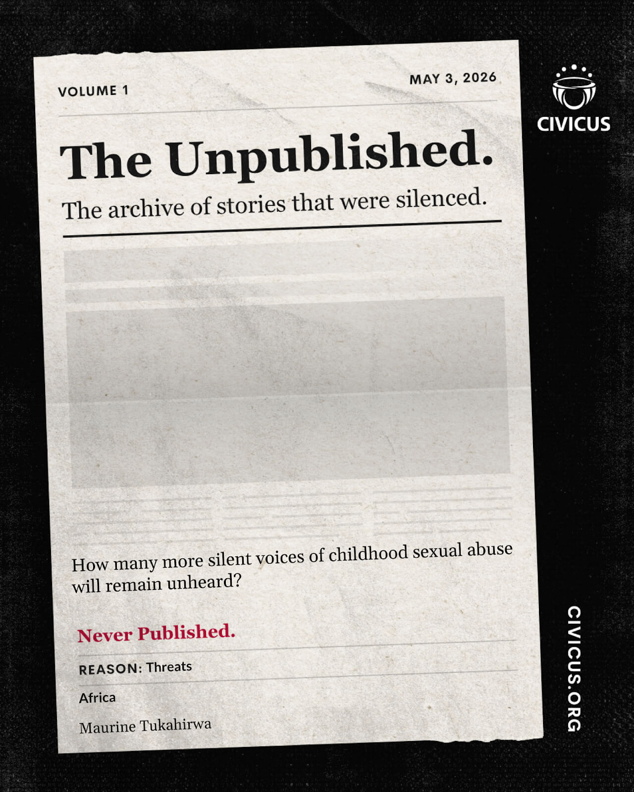 How many more silent voices of childhood sexual abuse will remain unheard?