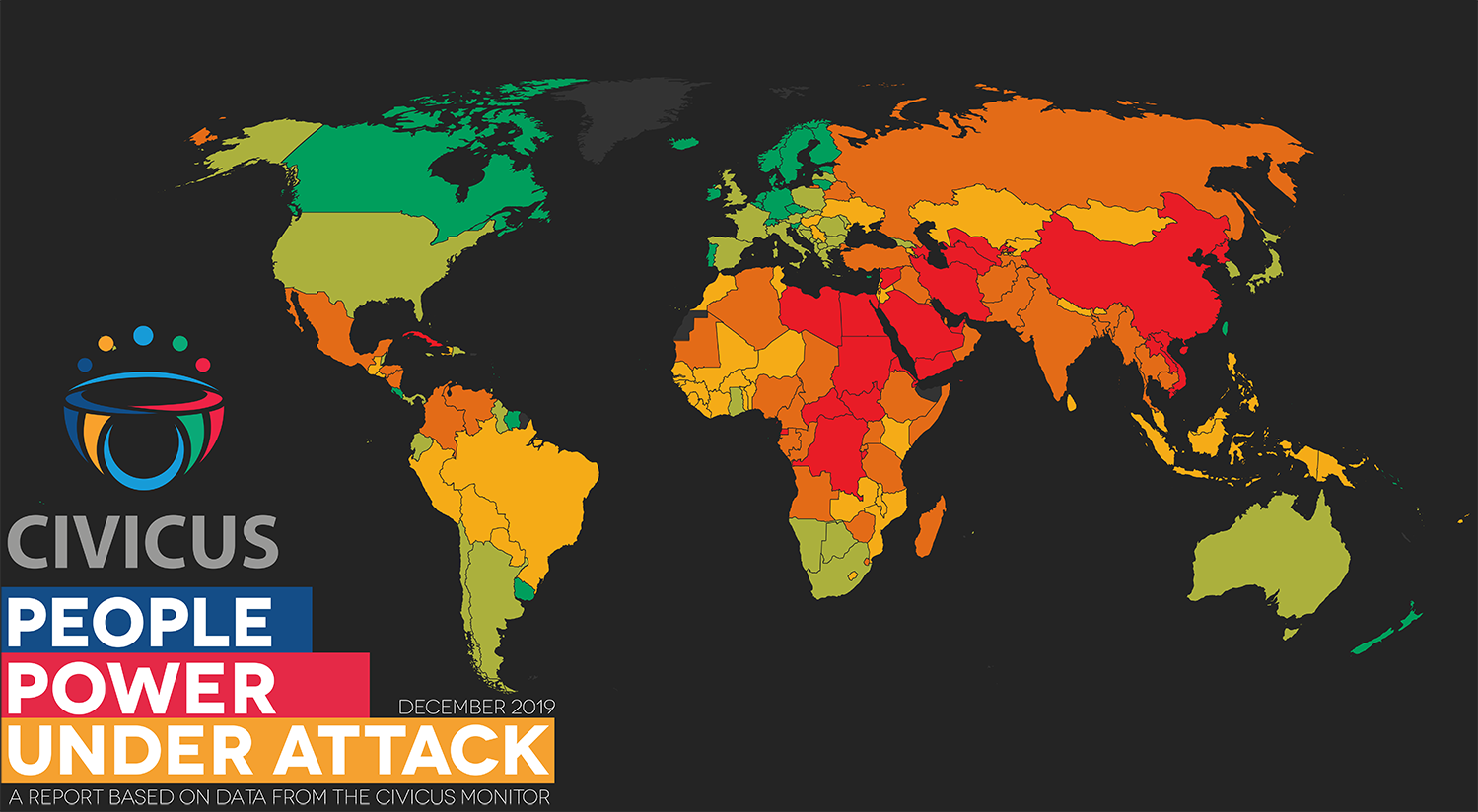 Global Monitor Report: Twice as many people live in repressed countries compared to a year ago