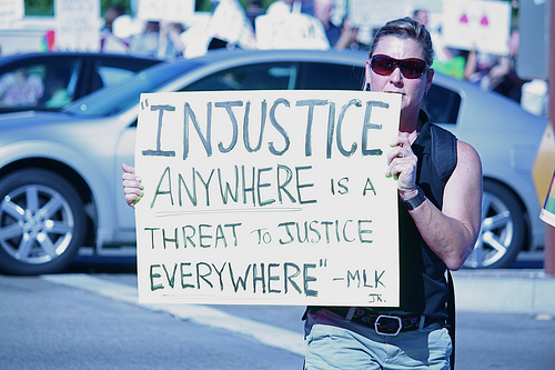 Injustice Anywhere is a Threat to Justice Everywhere by mind on fire on Flickr