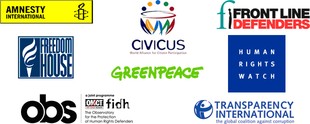 International NGOs call for end to Russia crack-down on civil society logos
