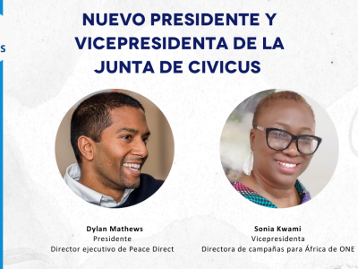 Presentación del nuevo presidente y vicepresidenta de la Junta de CIVICUS